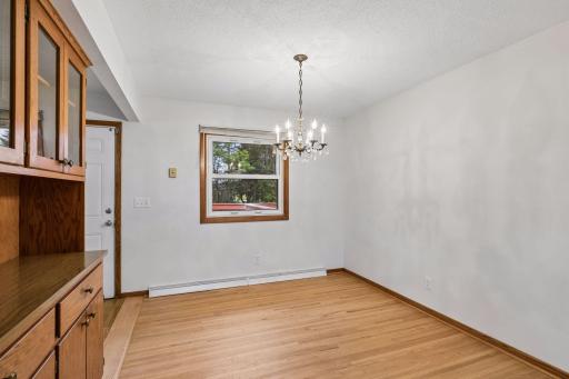 Dining area conveniently located just off the kitchen