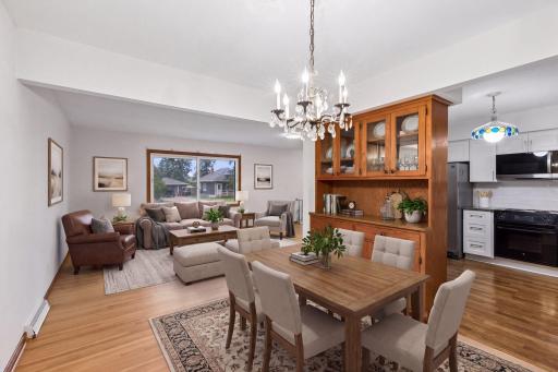 Virtually staged — spacious living and dining areas