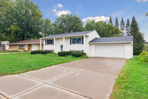 Attached two-car garage and wide driveway
