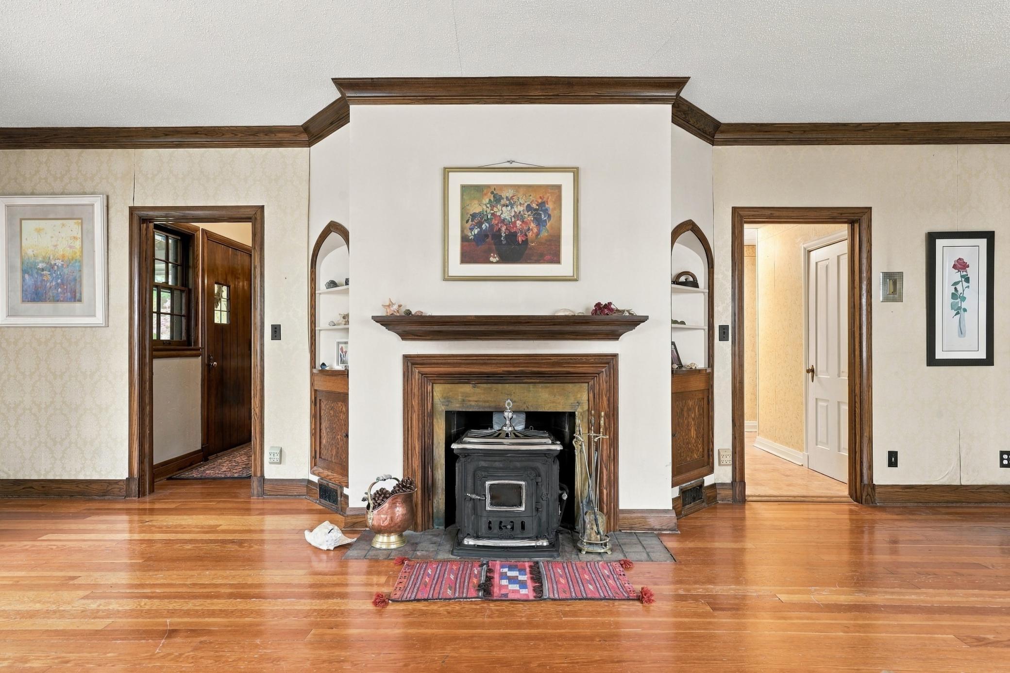 Wood-Burning Fireplace