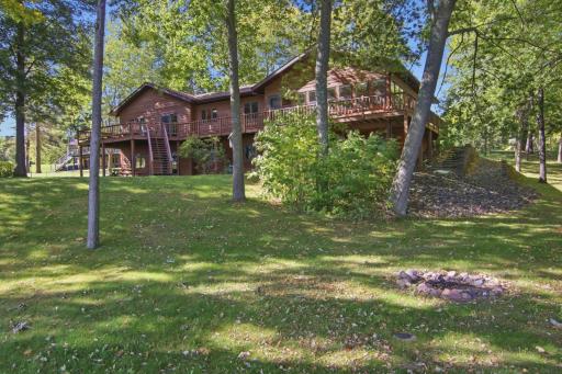 large mature trees for the perfect amount of shade ~ enjoy lake side bonfires