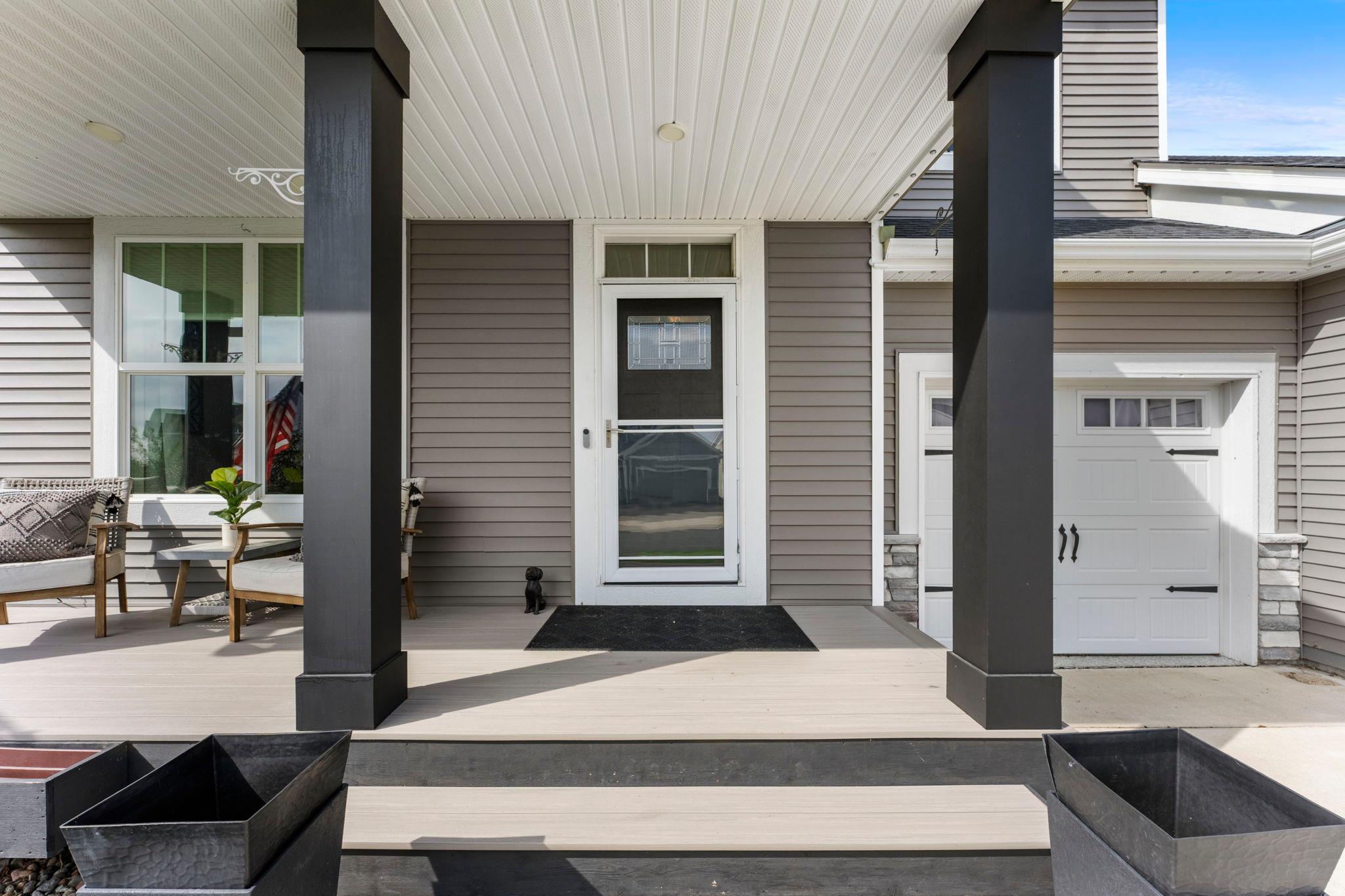 Welcoming front porch