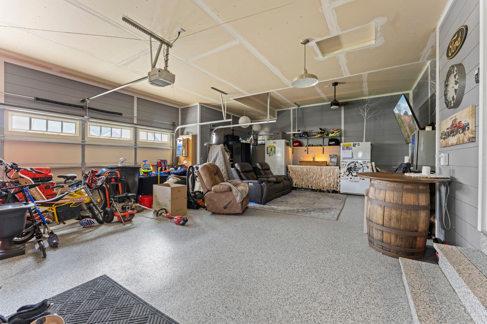 Insulated and heated garage