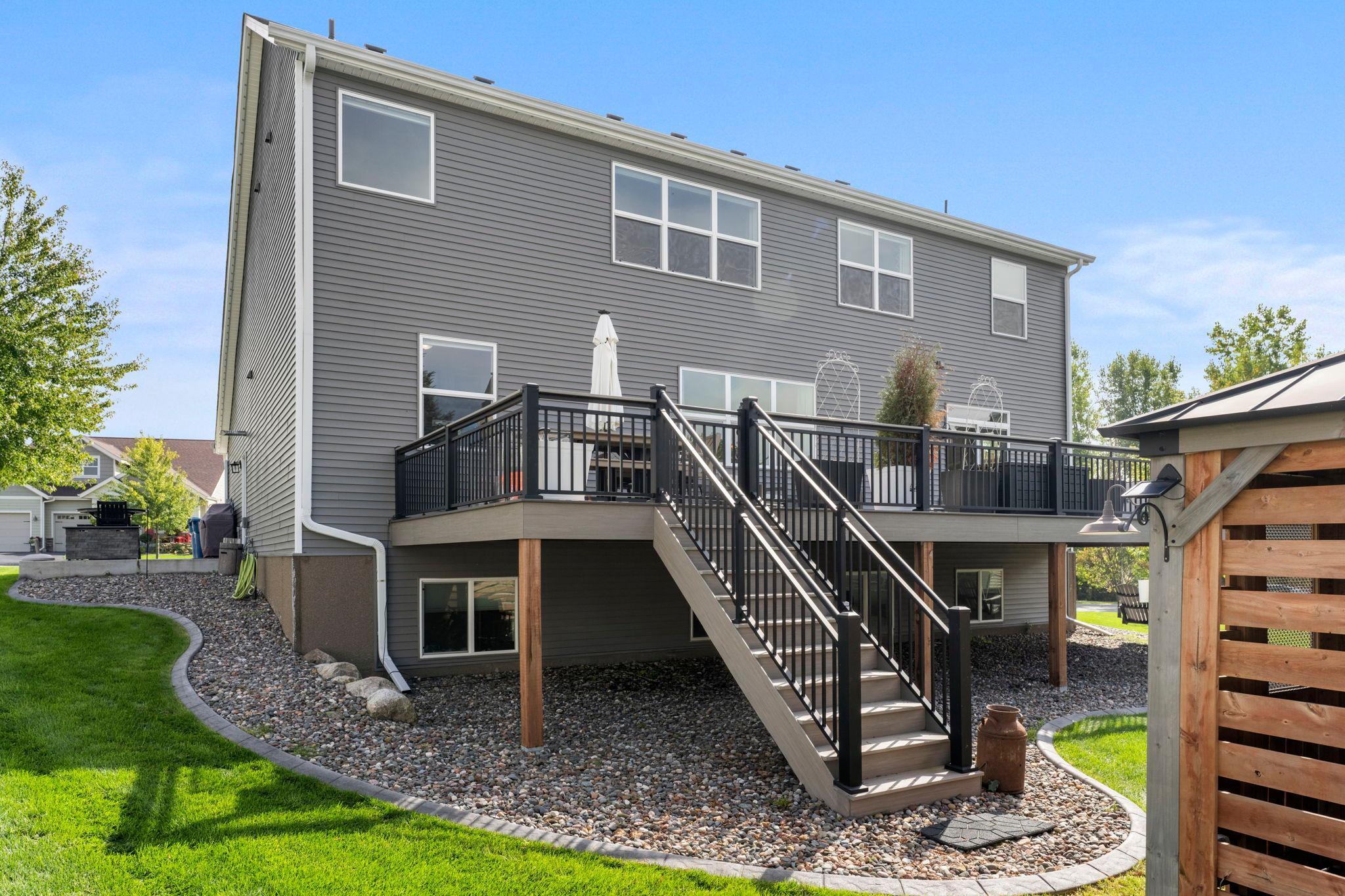 Massive backyard deck!