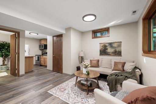 Family room off of lower level kitchen and walkout