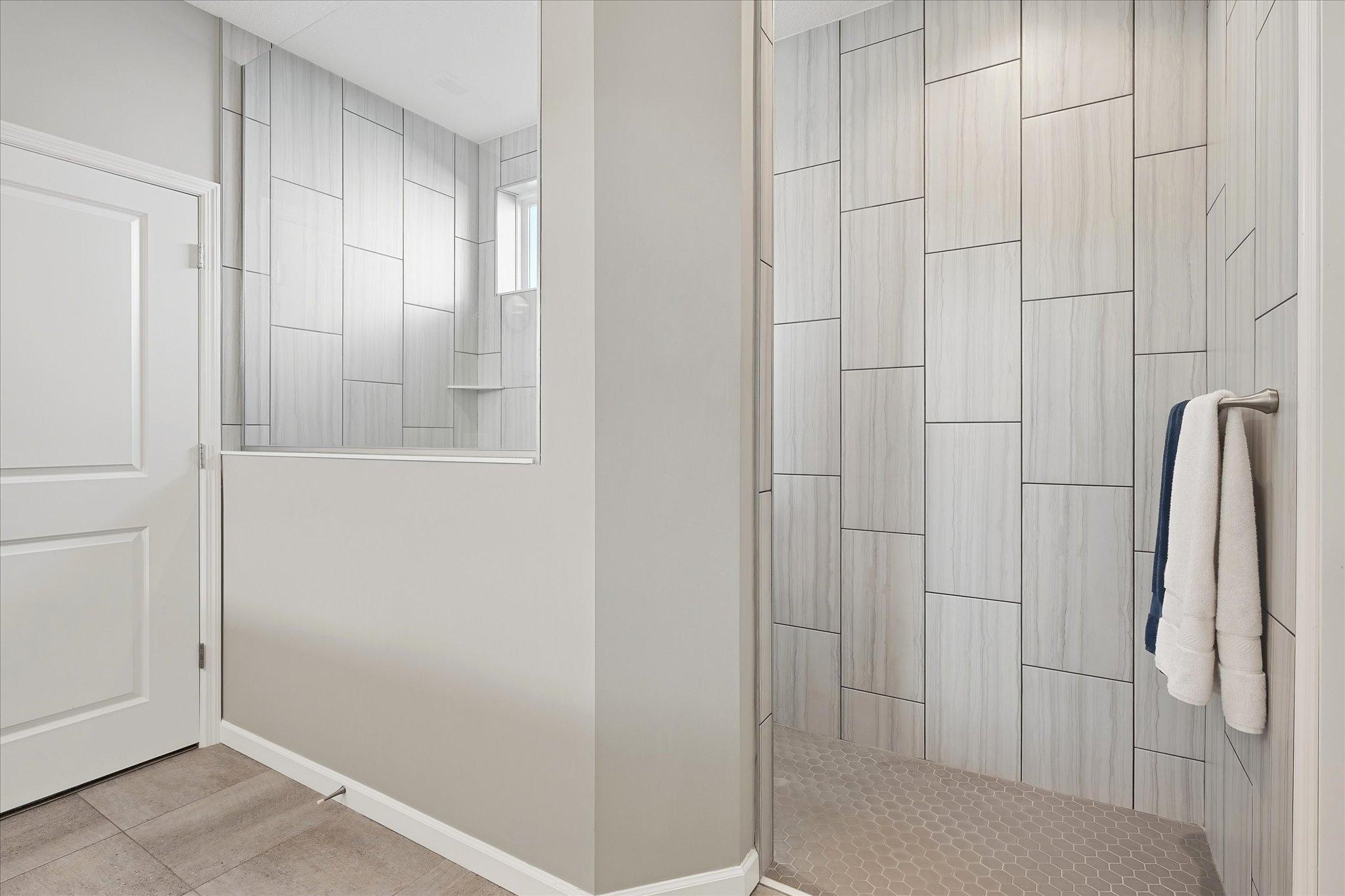 Owners Bath Roll-in Tile Shower