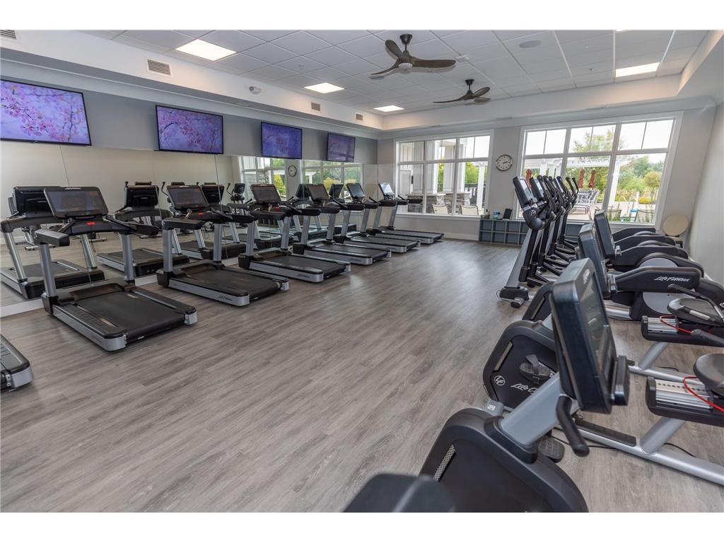 Fitness Room w/Tv's, Ceiling fans