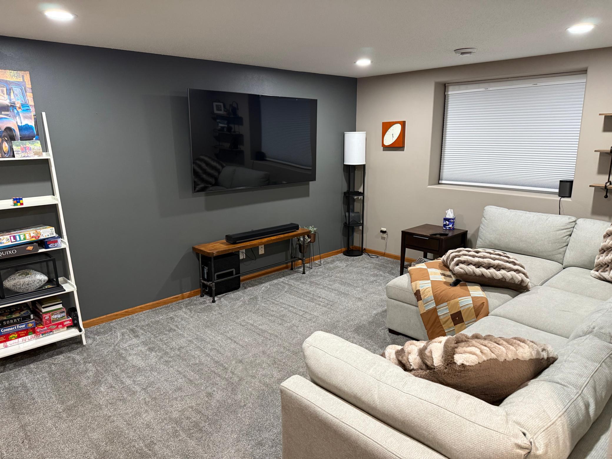 Lower level family room
