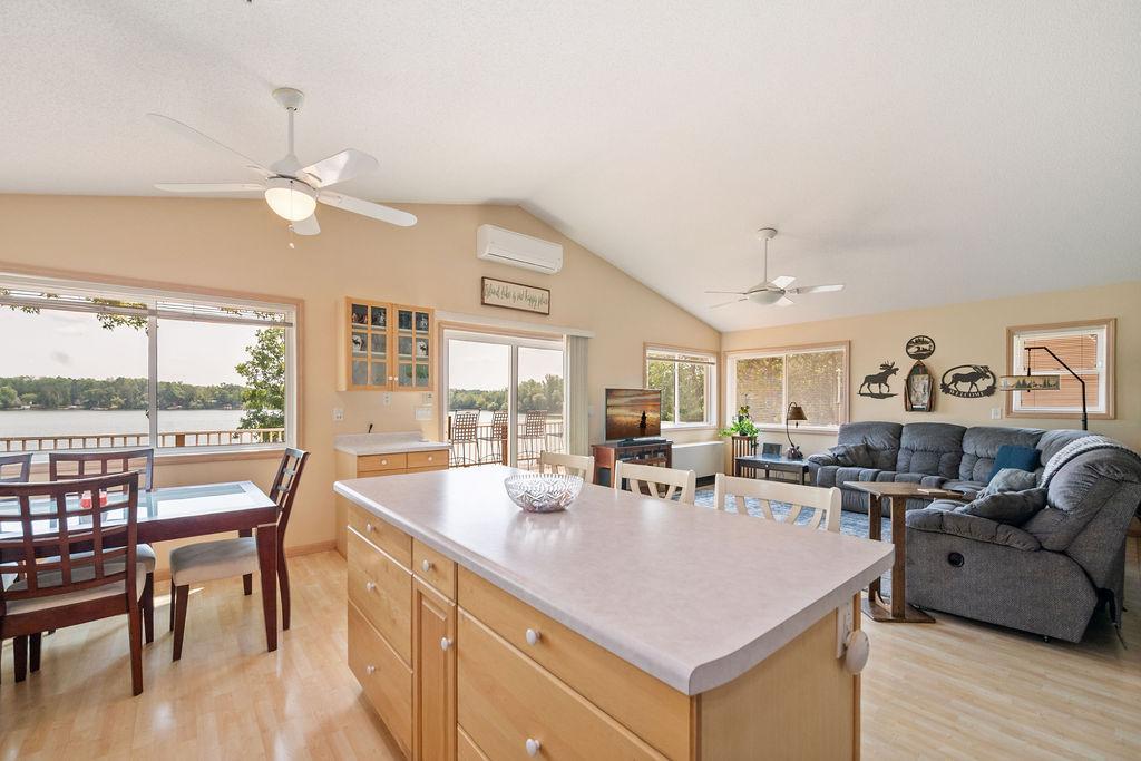 Center Island with Storage, Living room, Lots of Windows!