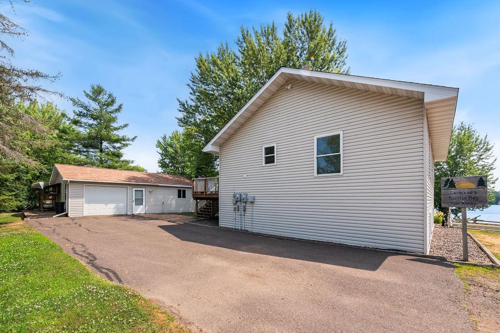 House & Garage view