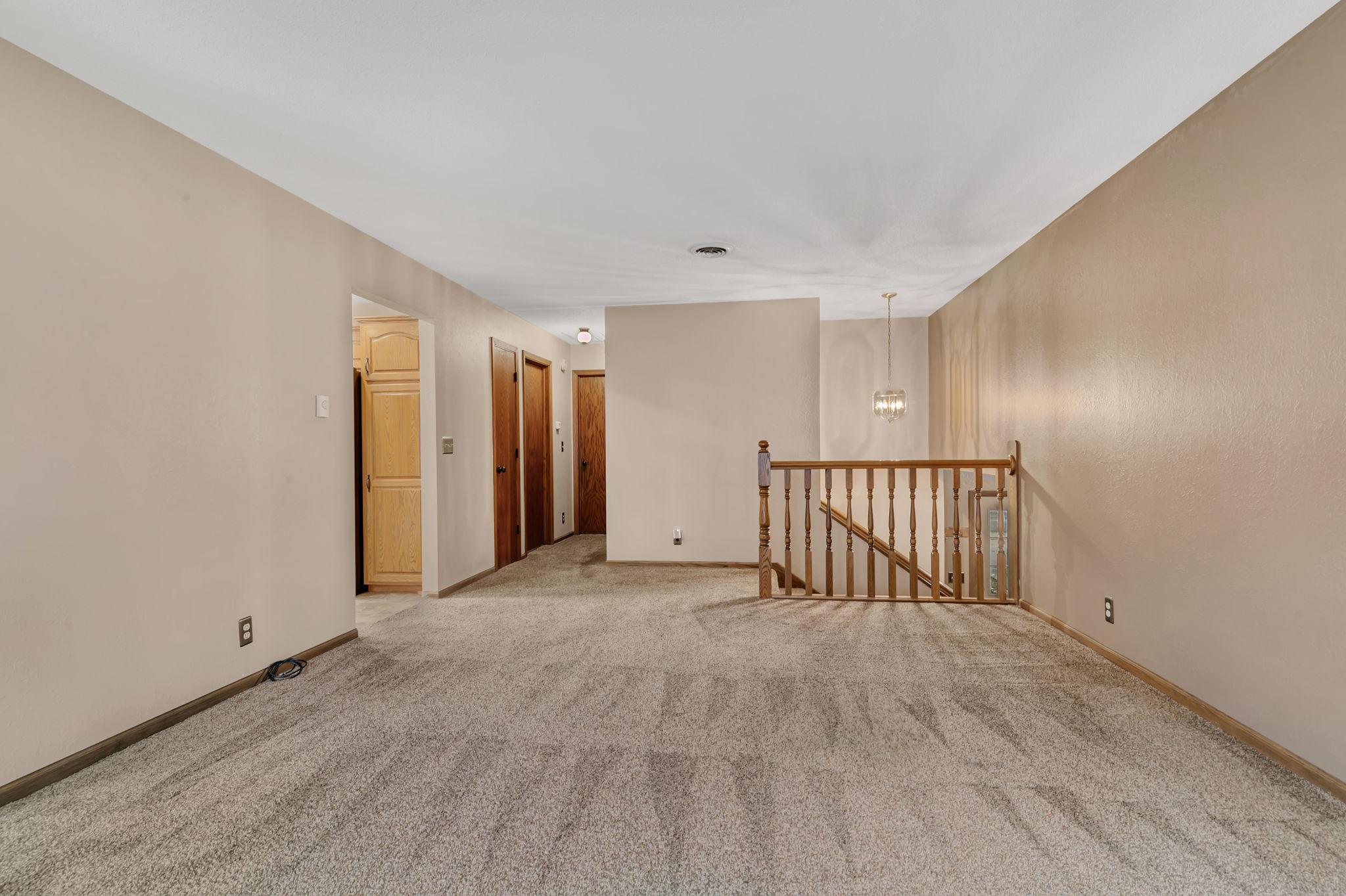 Living room view to bedrooms