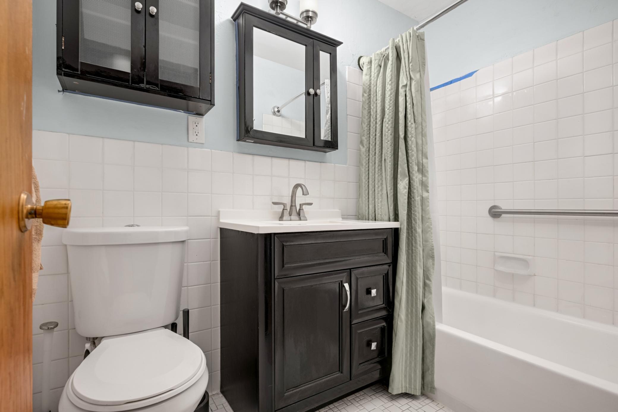 Clean and updated bathroom.