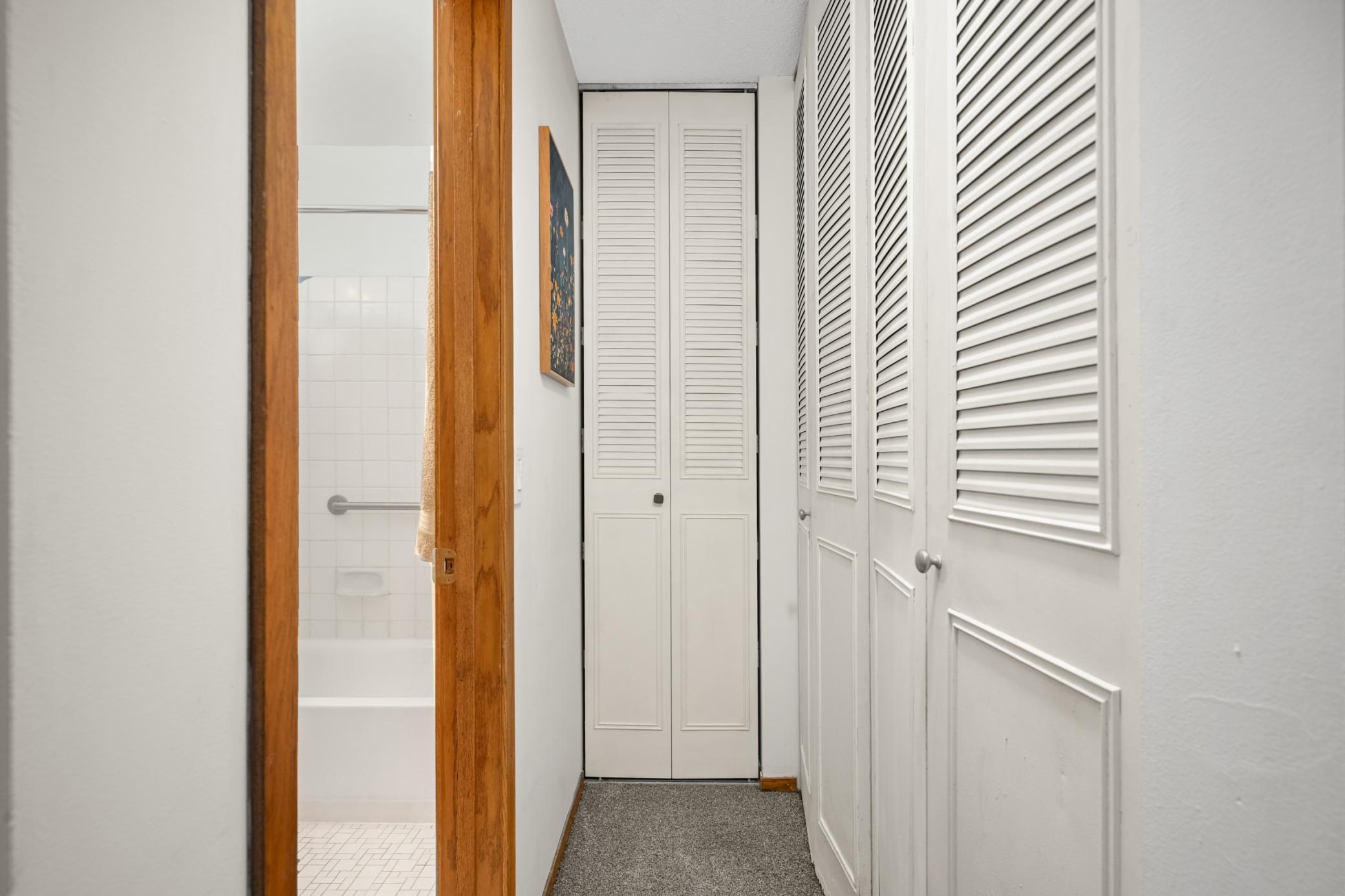 Plenty of closet space for keeping everything organized.