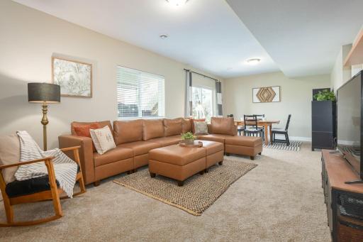 Expansive lower-level walk-out Family Room