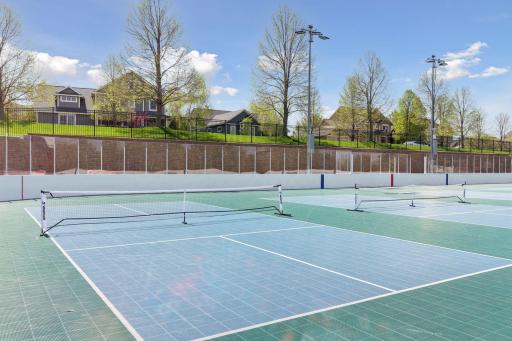 Pickleball Courts in the Summer and Ice Rink in the Winter!