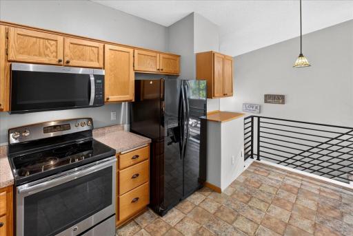 Open-Concept Kitchen with Vaulted Ceilings