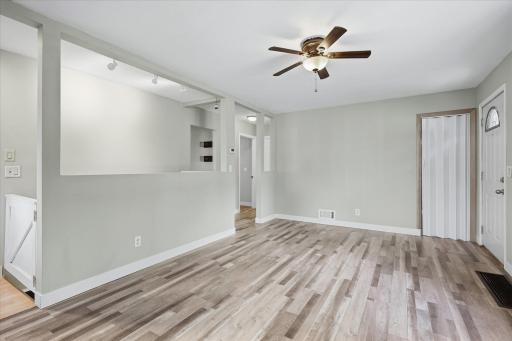 A generous front coat closet provides a great, hidden "drop-zone" for everyday use and guests.