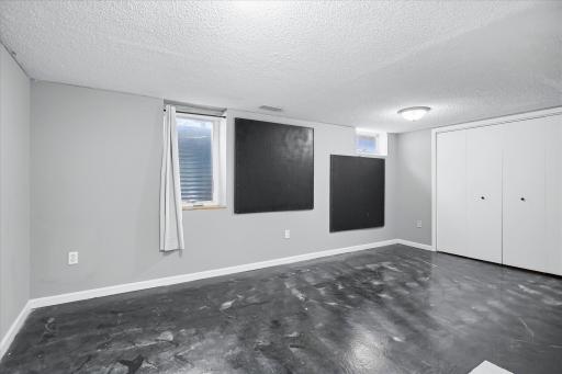The lower level bedroom features a large egress window and wall to wall closet space!