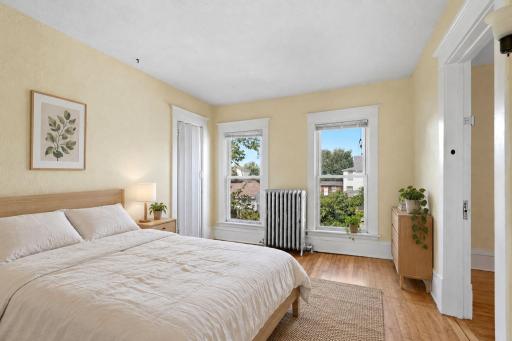 Upper level bedroom 3 of 3 (virtually staged)