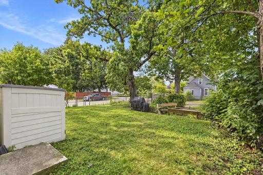 Fenced-In backyard