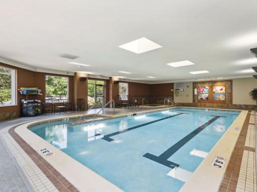 Enjoy year-round recreation in the community's heated indoor swimming pool.