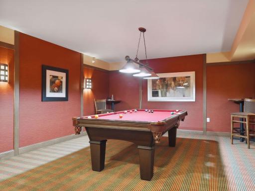 Challenge friends to a game in the dedicated billiards room.