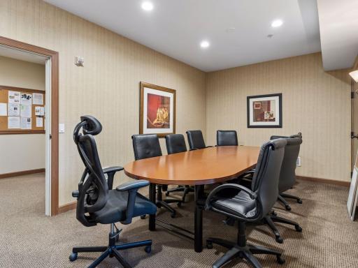 Convenient conference facilities for resident meetings and private gatherings.