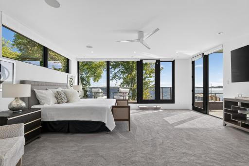 Upstairs offers an identical primary suite option, if preferred.