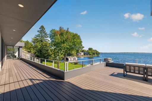 This room also enjoys walkout access to the expansive back deck.