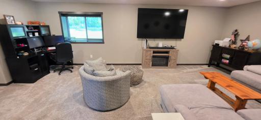 Enormous lower level family room!
