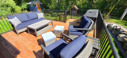 Spill out onto the deck if you need to! Deck already fully finished and ready to enjoy!