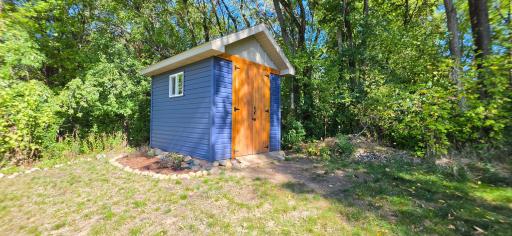 Storage shed for the things you can't fit in the oversized garage :)