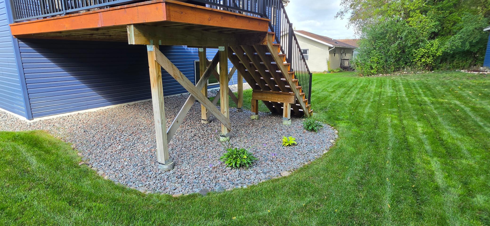 Add some storage under the deck? Park a small trailer?
