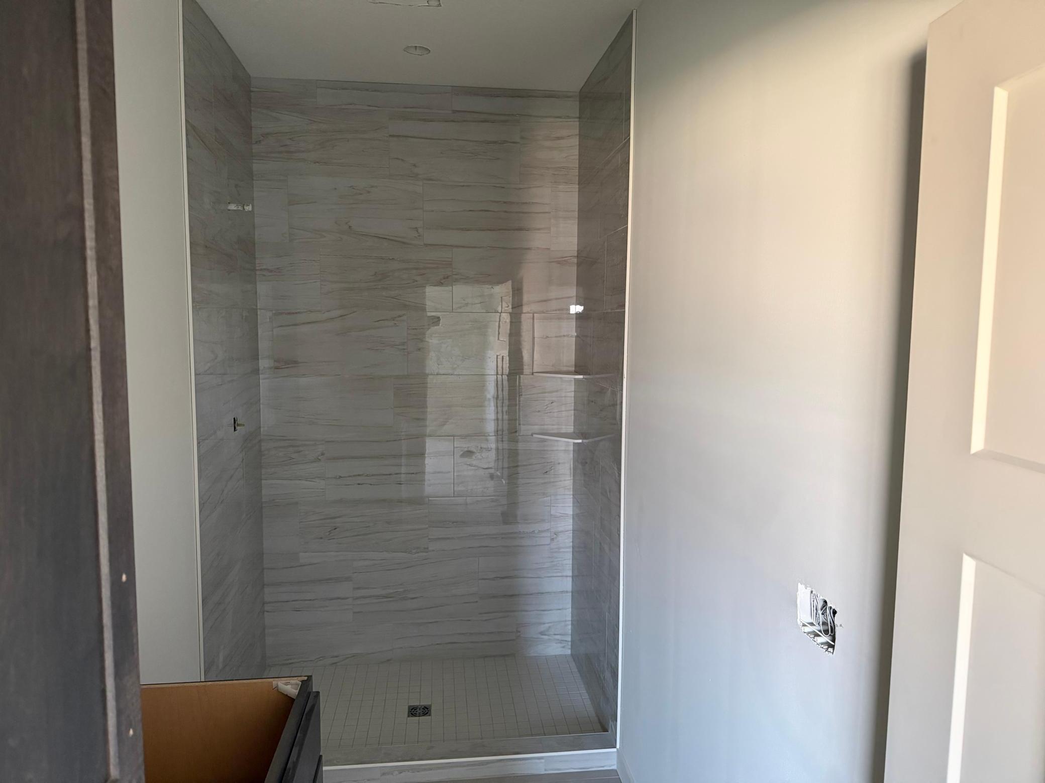 Primary Bath Tiled Shower