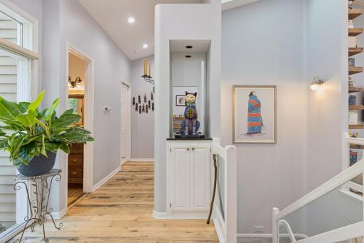 Charming entry and hallway with character details throughout â every corner of this home has personality.