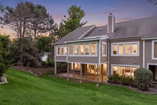 The back of the home is just as impressive â spacious patio perfect for entertaining or quiet mornings outdoors.