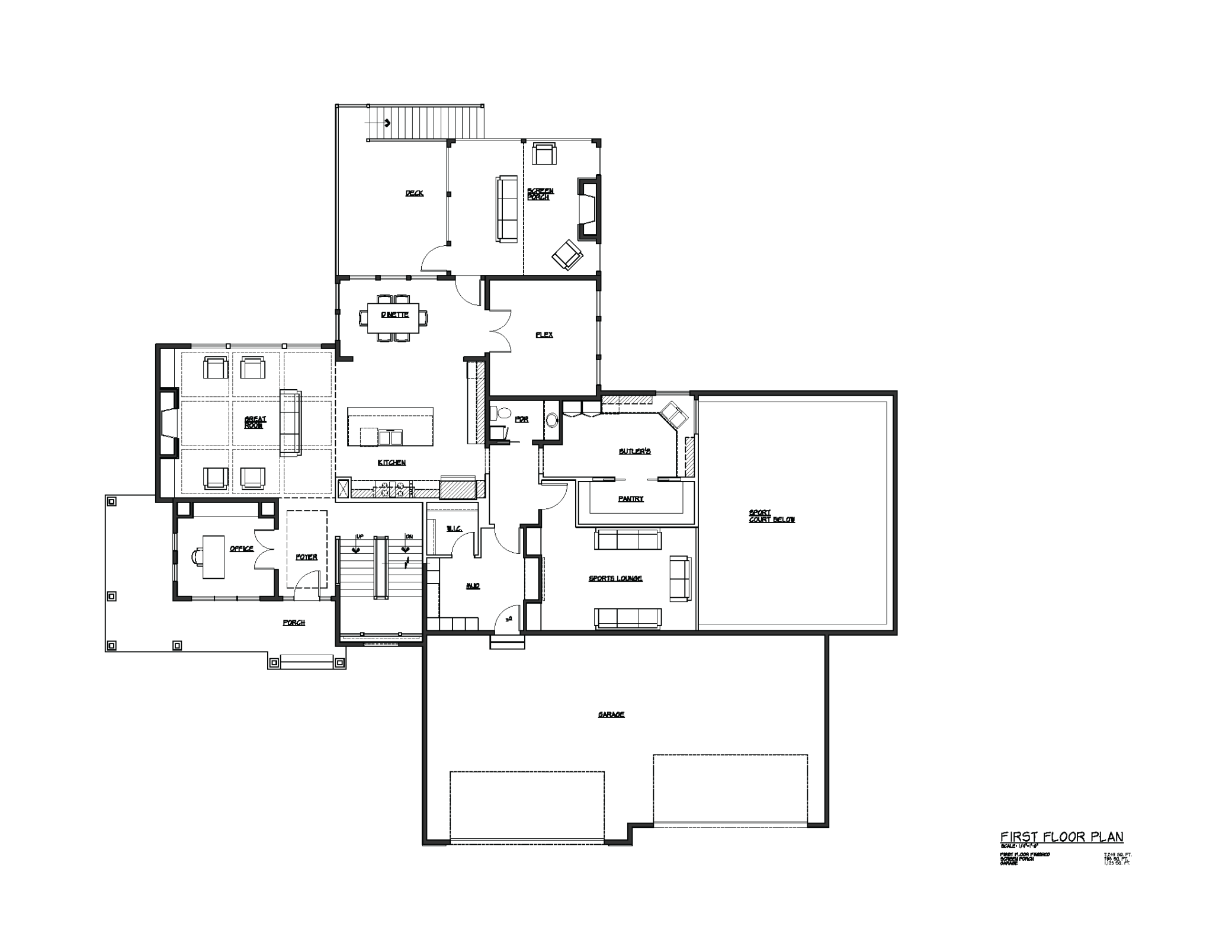 To-Be-Built main level floor plan