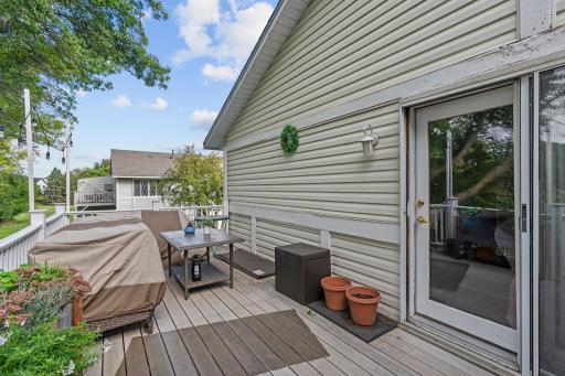 This deck has space for multiple seating areas - perfect for gatherings!