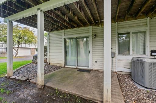 Lower level walk out from the family room into the backyard.
