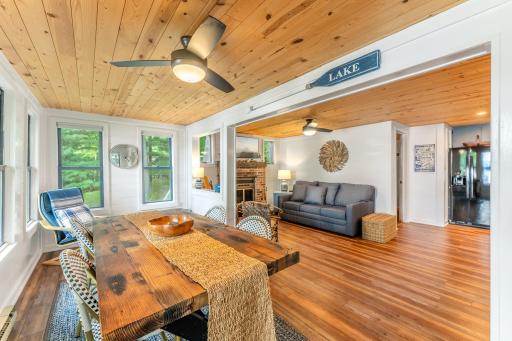 Imagine morning coffee or cozy winter meals around this table.