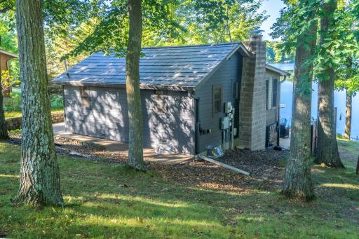 View from pole barn/garage. Room to expand or room to enjoy all this yard space.
