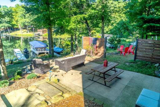 Updates include privacy fencing and extended patio.