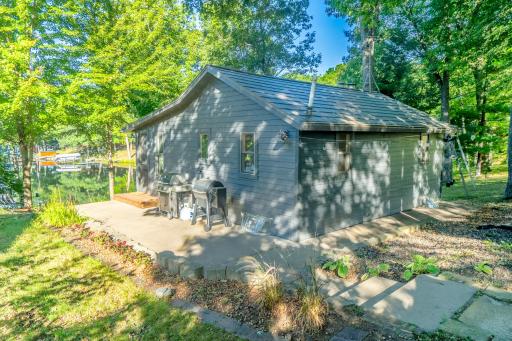 Wrap around patio has plenty of room for grill, Blackstone or smoker... or all of them!