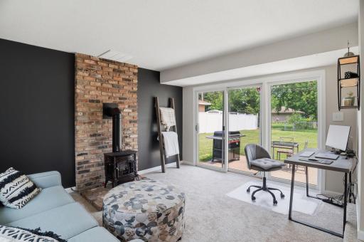 Gas Fireplace + Walkout Patio