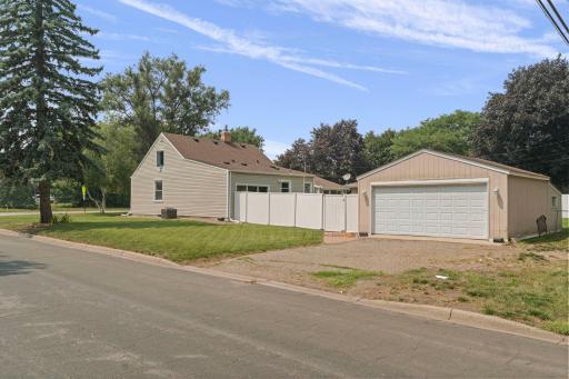 Two Car Garage + Faces Side Street