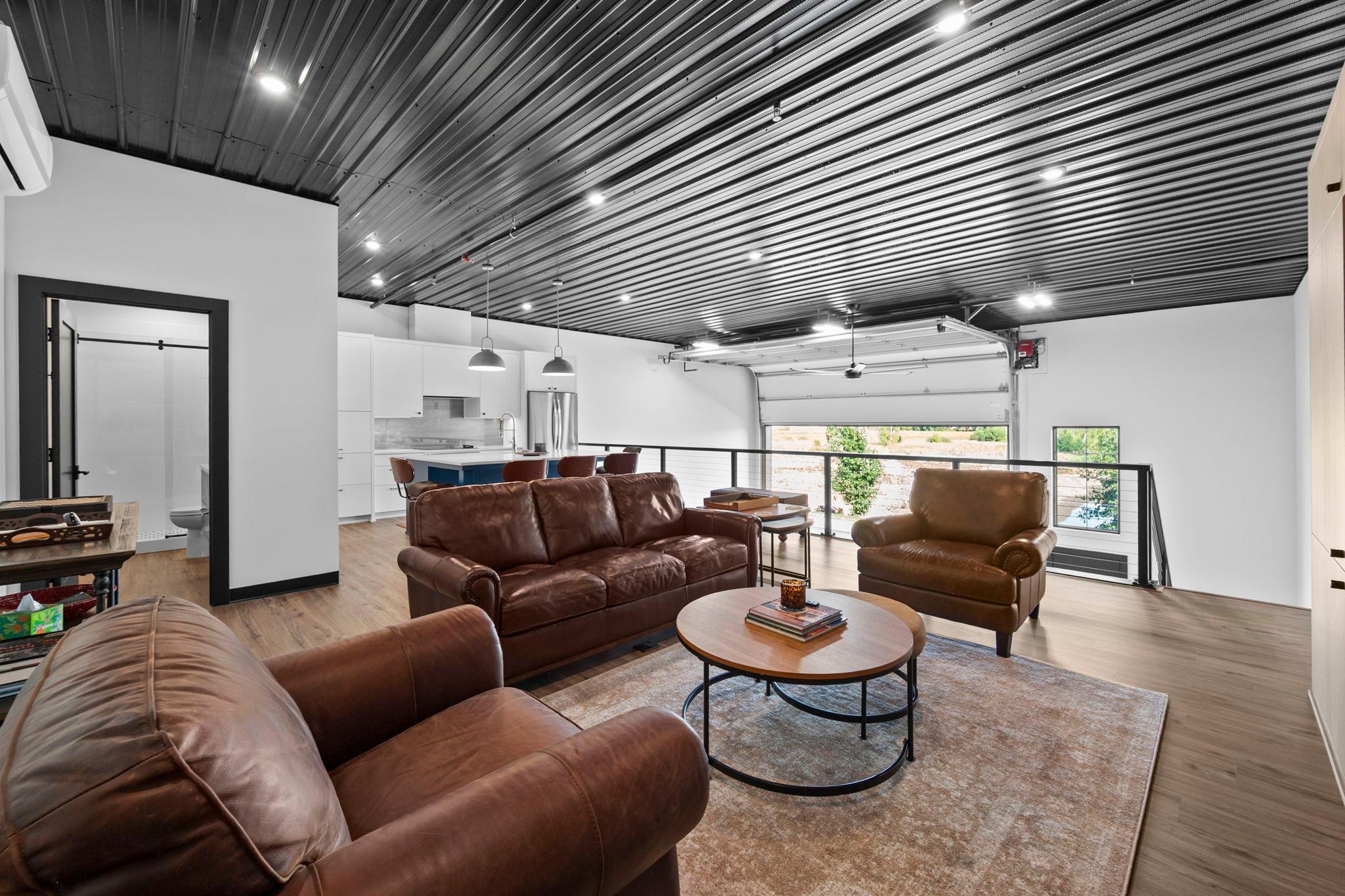 Another look at the spacious, open-concept loft layout.