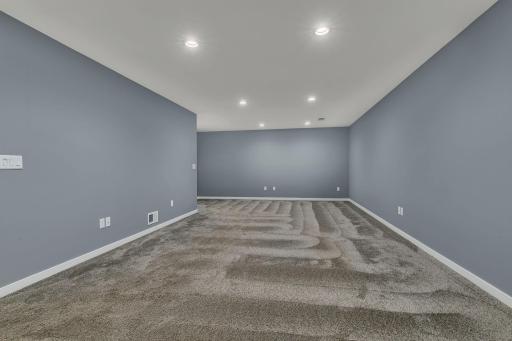 This lower level offers has a great layout with huge family/rec space