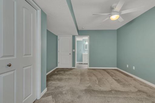Incredibly spacious lower level bedroom with big closet!