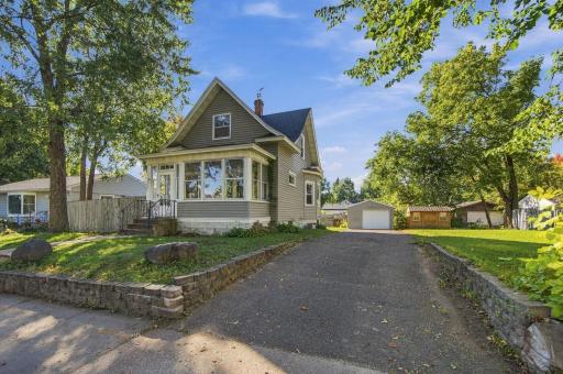 Driveway. Most homes only have access off the alley