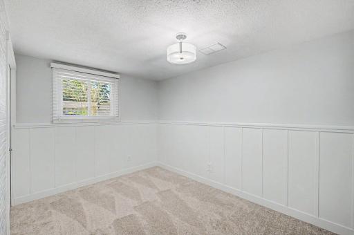 Second lower level bedroom, four total bedrooms in the home